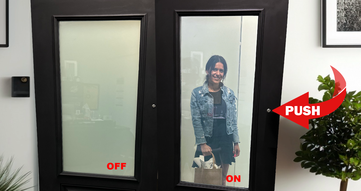 Privacy Glass Solutions Introduces Clarity VIEW Switchable Glass for Entry Doors. The Future of Security and Convenience